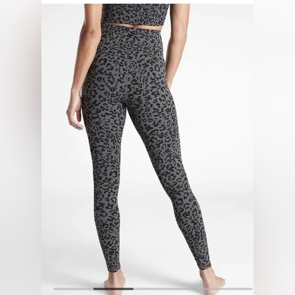 ATHLETA Leopard Elevation Ultra High Rise Leggings Powervita Spring Night Small - Picture 2 of 6